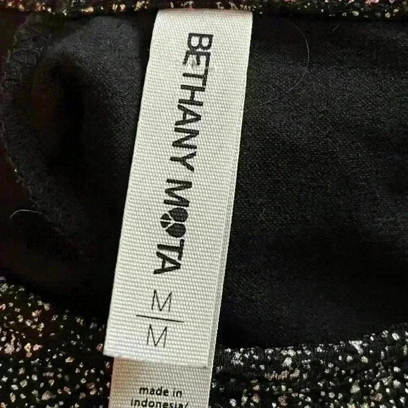 Aeropostale Bethany Mota Gold Foil Skater Dress Size M - Picture 8 of 10